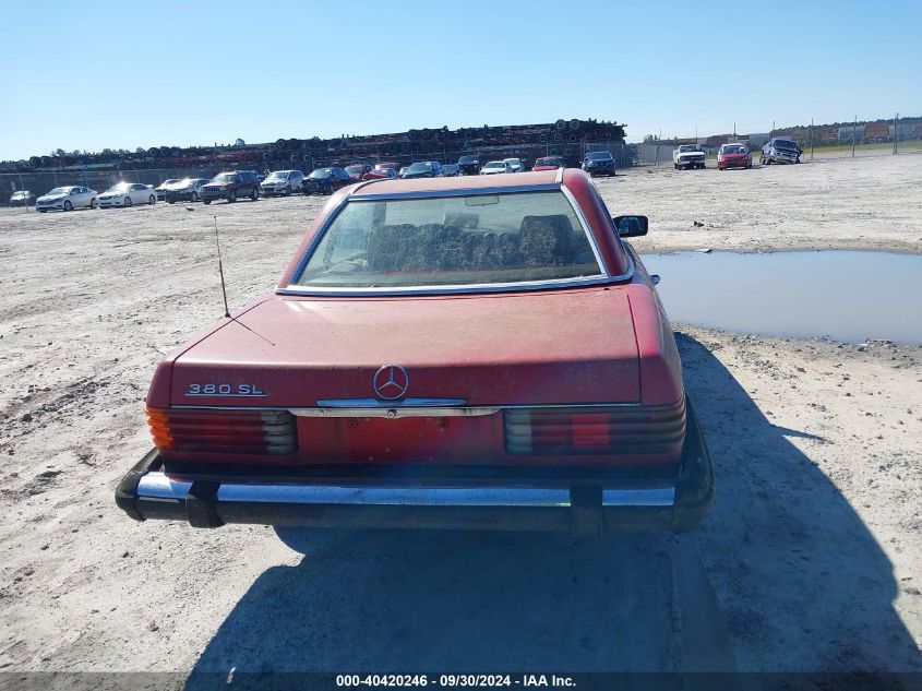 WDBBA45CXFA020046 1985 Mercedes-Benz 380 Sl