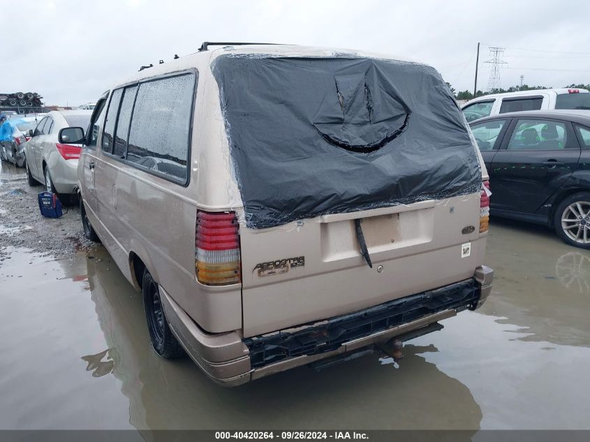 1993 Ford Aerostar VIN: 1FMDA31X1PZC47282 Lot: 40420264