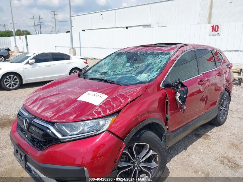 2022 Honda Cr-V Ex VIN: 2HKRW1H51NH408965 Lot: 40420293