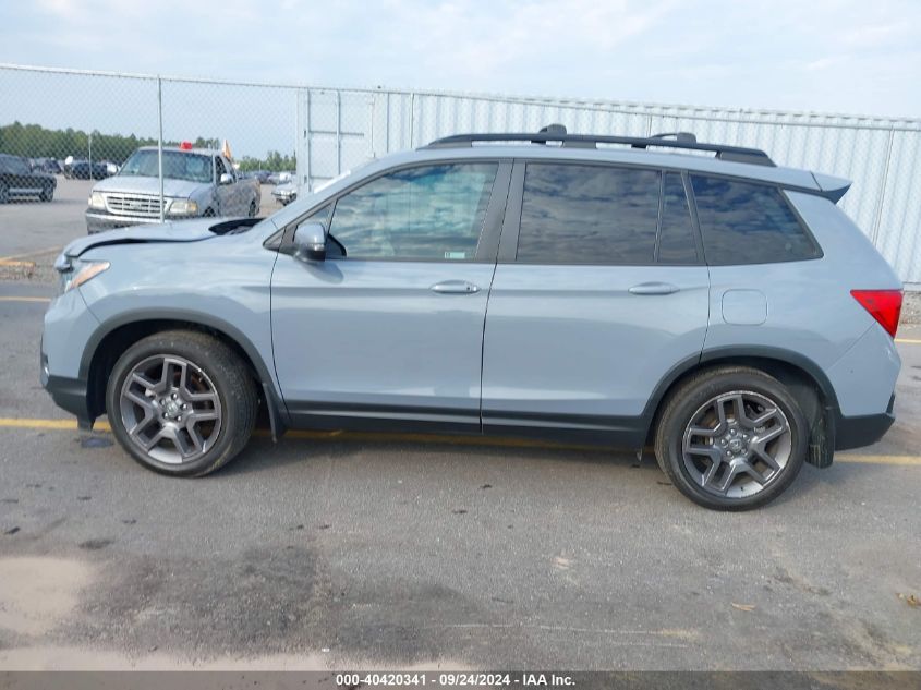 2022 Honda Passport 2Wd Ex-L VIN: 5FNYF7H59NB005698 Lot: 40420341