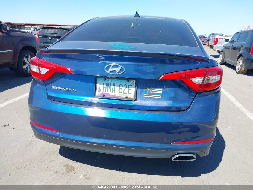 2016 Hyundai Sonata Se VIN: 5NPE24AF5GH363689 Lot: 40420343