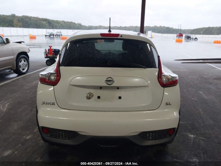 2015 Nissan Juke Sl VIN: JN8AF5MRXFT500817 Lot: 40420361