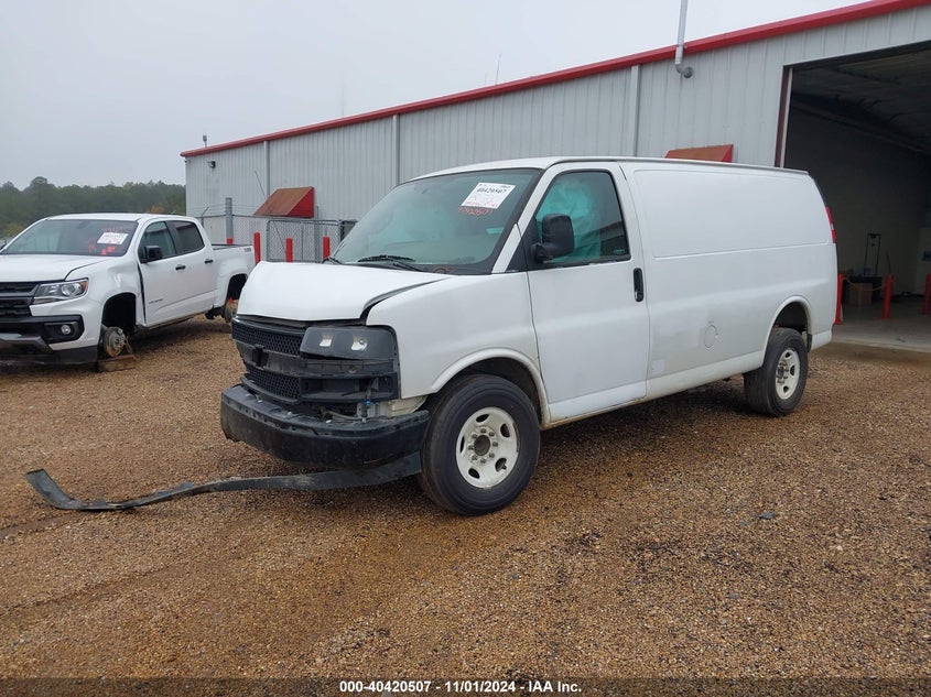 VIN 1GCWGAFP5N1285022 2022 CHEVROLET EXPRESS CARGO RWD 2500 REGULAR WHEELBASE WT