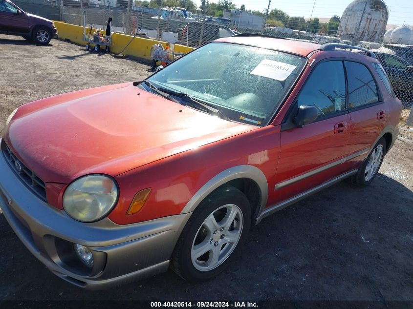 2003 Subaru Impreza Outback Sport VIN: JF1GG68503H813329 Lot: 40420514