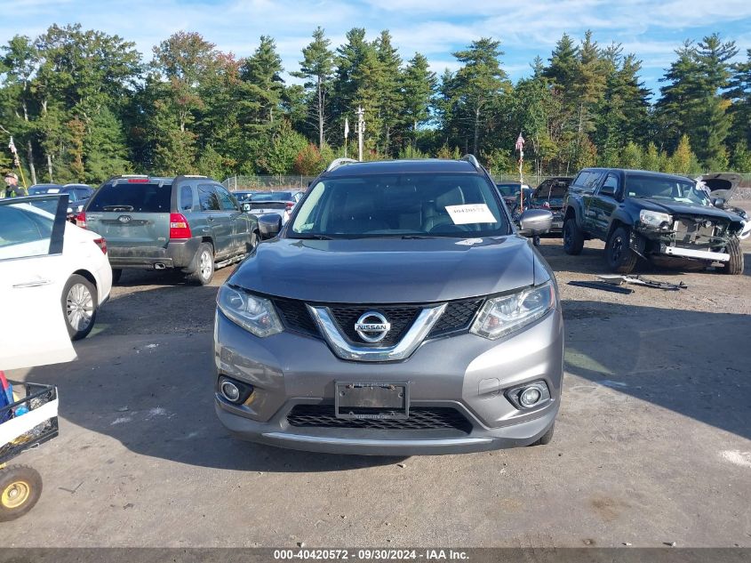 2016 Nissan Rogue Sl VIN: 5N1AT2MVXGC835668 Lot: 40420572