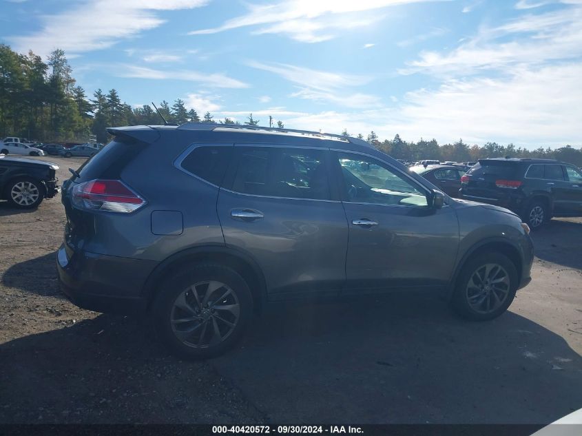 2016 Nissan Rogue Sl VIN: 5N1AT2MVXGC835668 Lot: 40420572