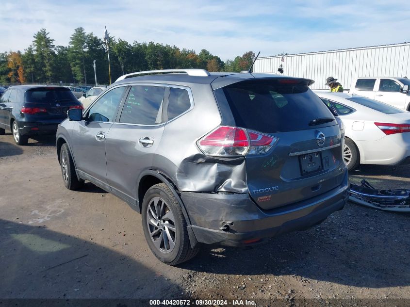 2016 Nissan Rogue Sl VIN: 5N1AT2MVXGC835668 Lot: 40420572