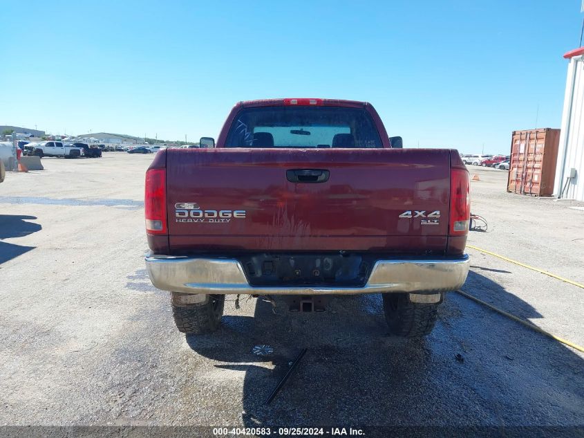 2003 Dodge Ram 2500 Slt/Laramie/St VIN: 3D7KU28D83G705280 Lot: 40420583