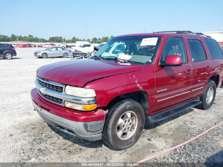 2002 Chevrolet Tahoe Lt VIN: 1GNEC13Z52J263814 Lot: 40420587