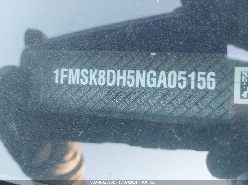 1FMSK8DH5NGA05156 2022 Ford Explorer Xlt