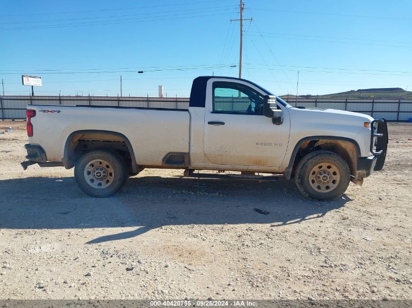 2021 Chevrolet Silverado 2500Hd 4Wd Regular Cab Long Bed Wt VIN: 1GC0YLE76MF287864 Lot: 40420755