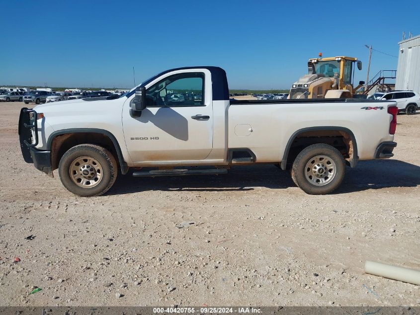 2021 Chevrolet Silverado 2500Hd 4Wd Regular Cab Long Bed Wt VIN: 1GC0YLE76MF287864 Lot: 40420755