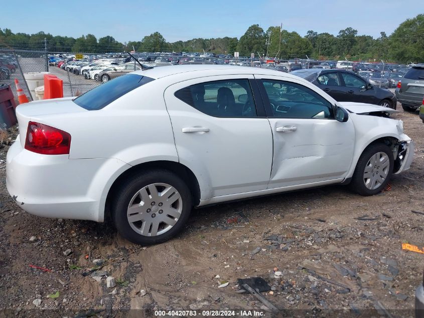 2013 Dodge Avenger Se VIN: 1C3CDZAB7DN677114 Lot: 40420783