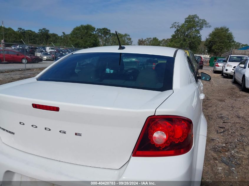 2013 Dodge Avenger Se VIN: 1C3CDZAB7DN677114 Lot: 40420783