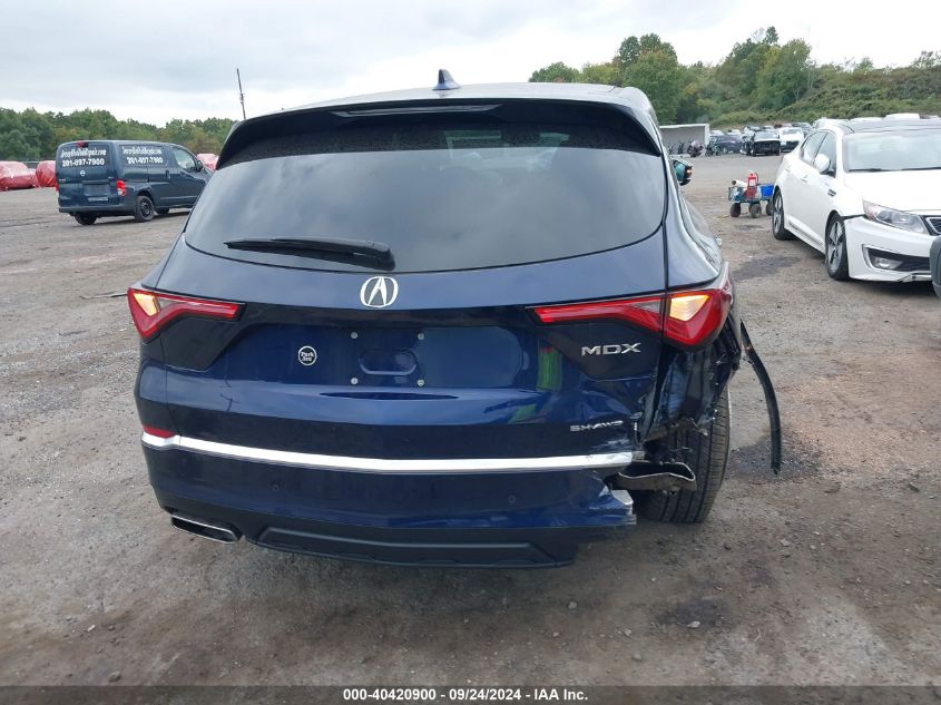 2022 Acura Mdx Technology Package VIN: 5J8YE1H47NL043002 Lot: 40420900