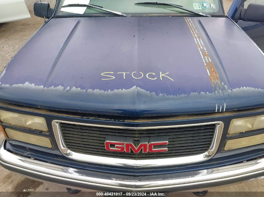 1998 GMC Sierra 1500 Sl Wideside VIN: 2GTEK19M2W1547148 Lot: 40421017