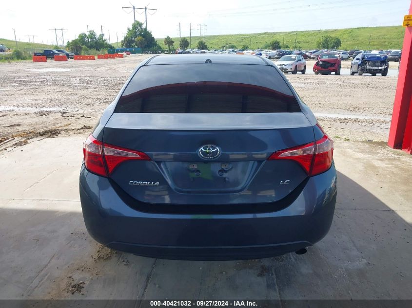 2018 Toyota Corolla Le VIN: 5YFBURHE5JP752205 Lot: 40421032