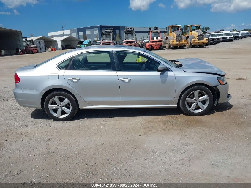 1VWBH7A36DC065648 2013 Volkswagen Passat 2.5L Se