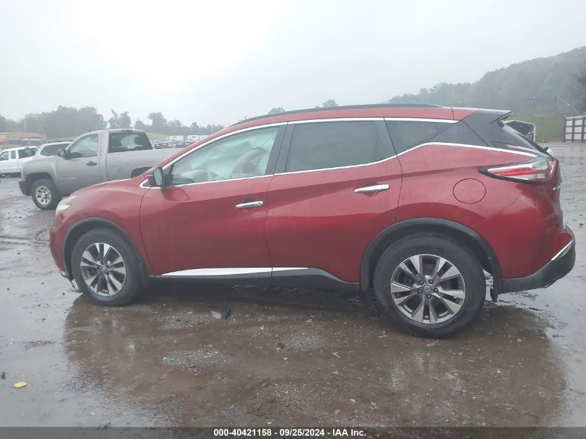 2015 Nissan Murano Sv VIN: 5N1AZ2MH9FN226812 Lot: 40421158