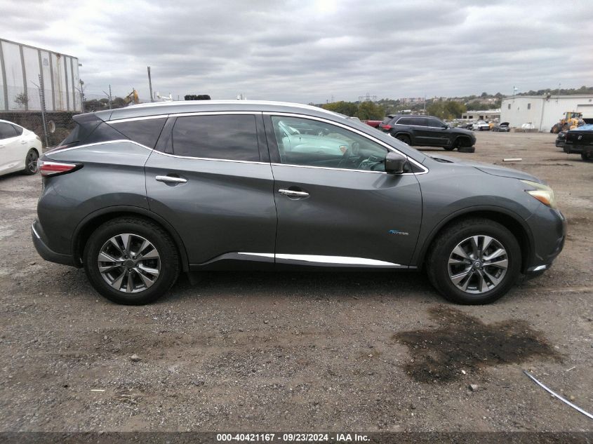 2016 Nissan Murano Hybrid Sl VIN: 5N1CZ2MH8GN147206 Lot: 40421167