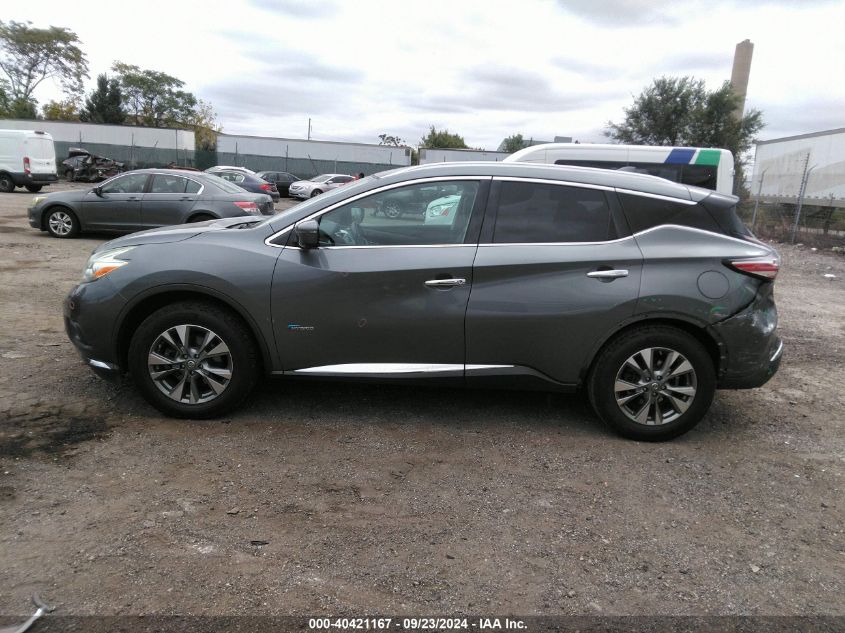 2016 Nissan Murano Hybrid Sl VIN: 5N1CZ2MH8GN147206 Lot: 40421167