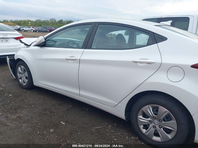 2016 Hyundai Elantra Se VIN: 5NPDH4AE2GH781421 Lot: 40421210