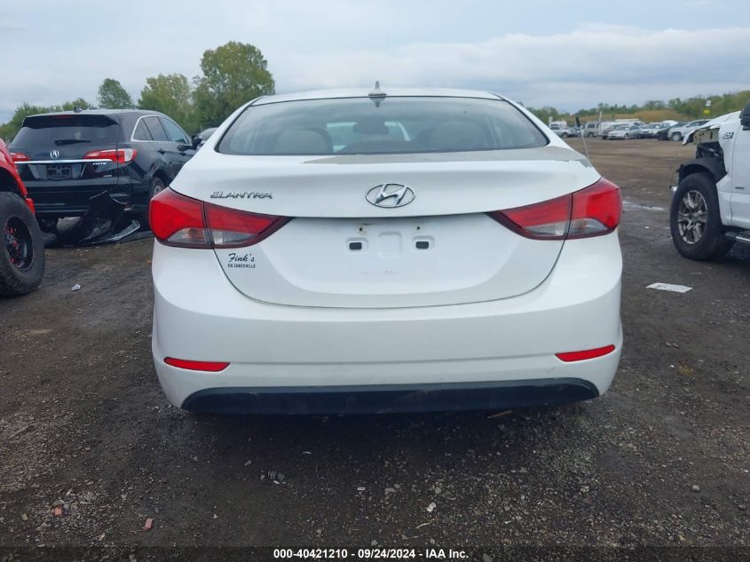 2016 Hyundai Elantra Se VIN: 5NPDH4AE2GH781421 Lot: 40421210