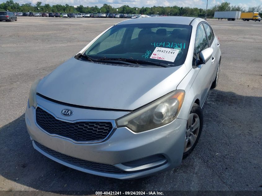 2016 Kia Forte Lx VIN: KNAFK4A64G5459010 Lot: 40421241