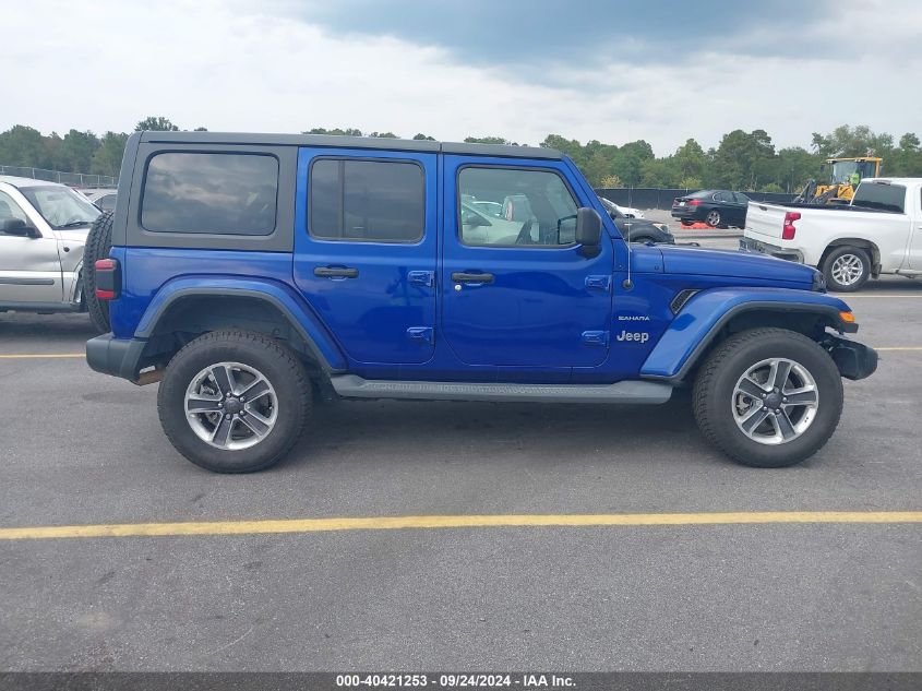 2019 Jeep Wrangler Unlimited Sahara 4X4 VIN: 1C4HJXEN8KW523831 Lot: 40421253