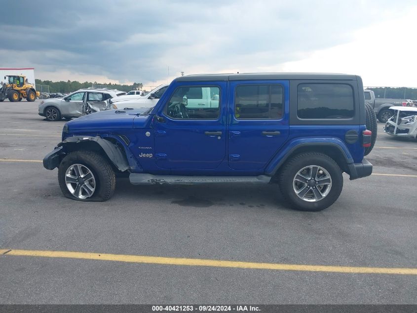 2019 Jeep Wrangler Unlimited Sahara 4X4 VIN: 1C4HJXEN8KW523831 Lot: 40421253