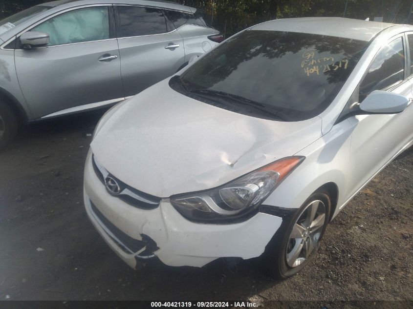 2013 Hyundai Elantra Gls VIN: 5NPDH4AE3DH218941 Lot: 40421319