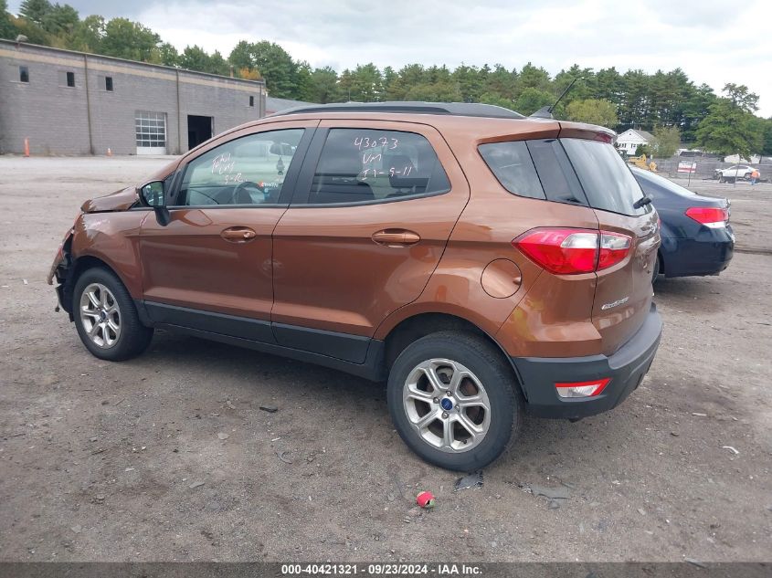 2019 Ford Ecosport Se VIN: MAJ6S3GL4KC272886 Lot: 40421321