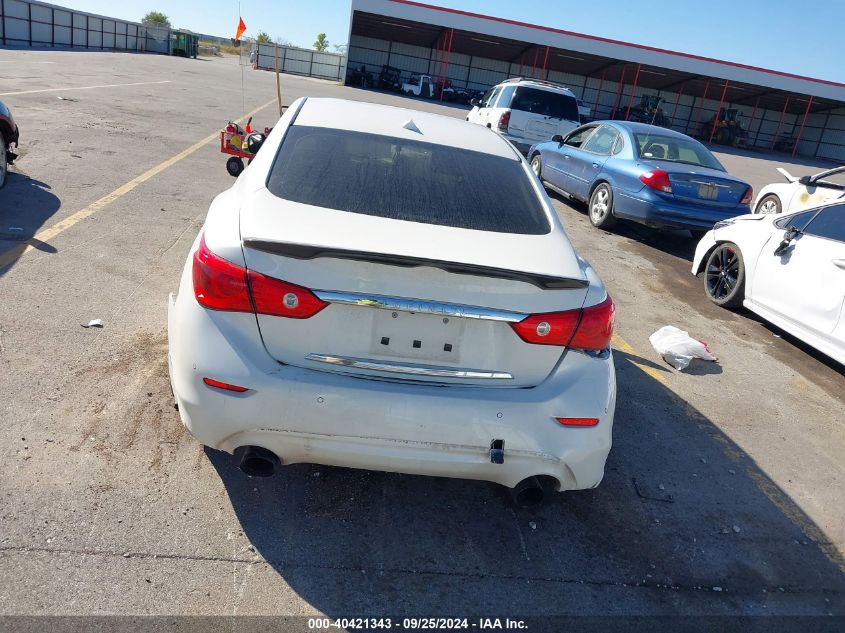 2016 Infiniti Q50 3.0T Premium VIN: JN1EV7ARXGM346205 Lot: 40421343