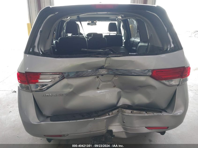 5FNRL5H66FB007887 2015 Honda Odyssey Ex-L