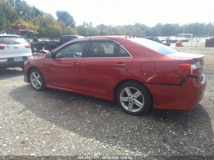 2012 Toyota Camry Se VIN: 4T1BF1FK3CU614765 Lot: 40421477