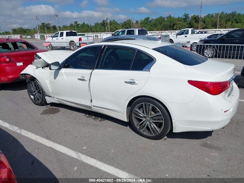 2014 Infiniti Q50 Sport VIN: JN1BV7AP4EM672886 Lot: 40421502