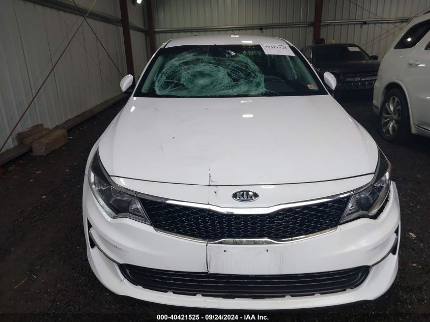 2018 Kia Optima Lx VIN: 5XXGT4L37JG216091 Lot: 40421525