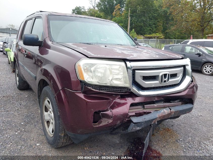 2011 Honda Pilot Lx VIN: 5FNYF4H23BB059742 Lot: 40421536