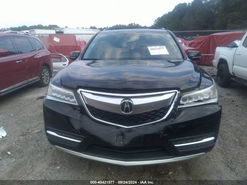 2015 Acura Mdx Technology VIN: 5FRYD4H43FB022010 Lot: 40421577