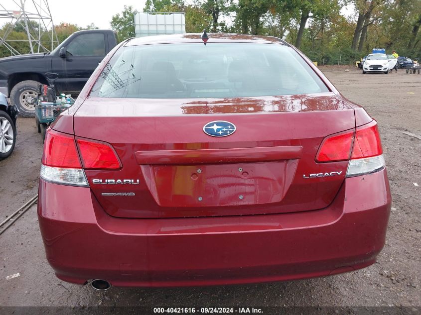 2011 Subaru Legacy 2.5I Premium VIN: 4S3BMCF66B3234896 Lot: 40421616