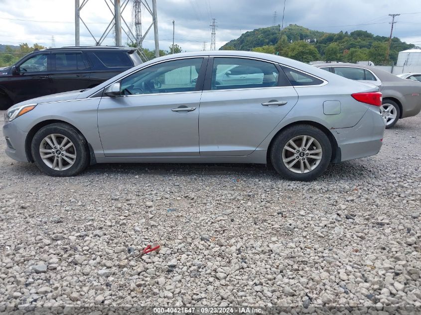 2017 Hyundai Sonata Se VIN: 5NPE24AF1HH583333 Lot: 40421647