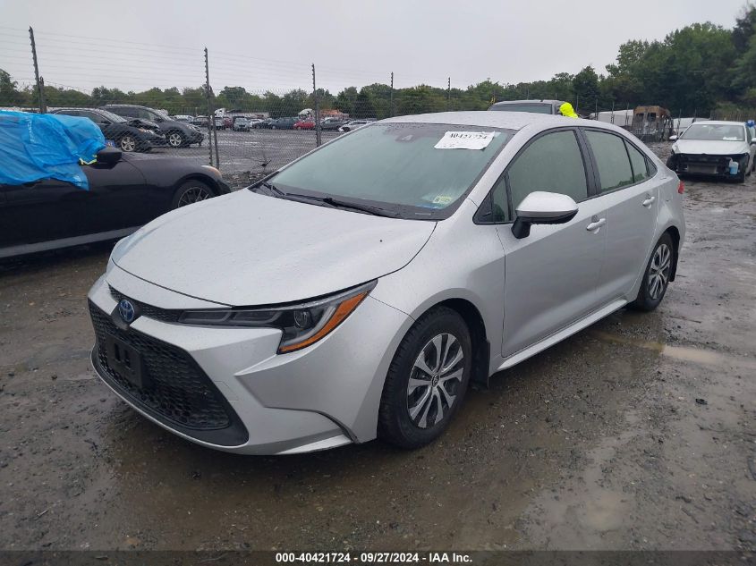 2022 Toyota Corolla Hybrid Le VIN: JTDEAMDE2NJ056944 Lot: 40421724