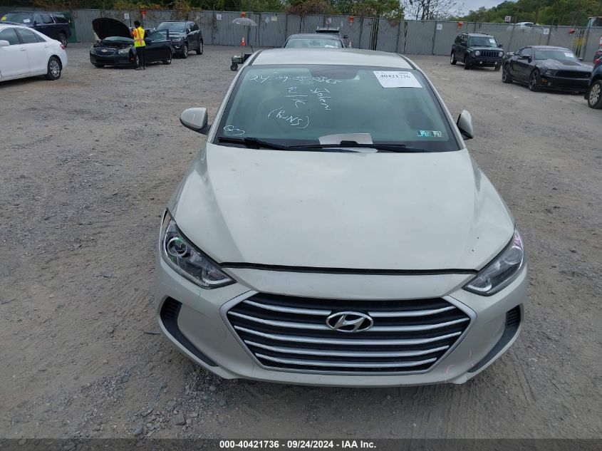 2017 Hyundai Elantra Se VIN: KMHD74LF7HU377042 Lot: 40421736