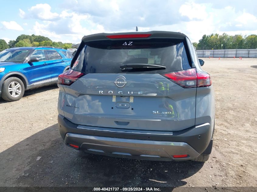 2023 Nissan Rogue Sl Intelligent Awd VIN: 5N1BT3CBXPC752730 Lot: 40421737