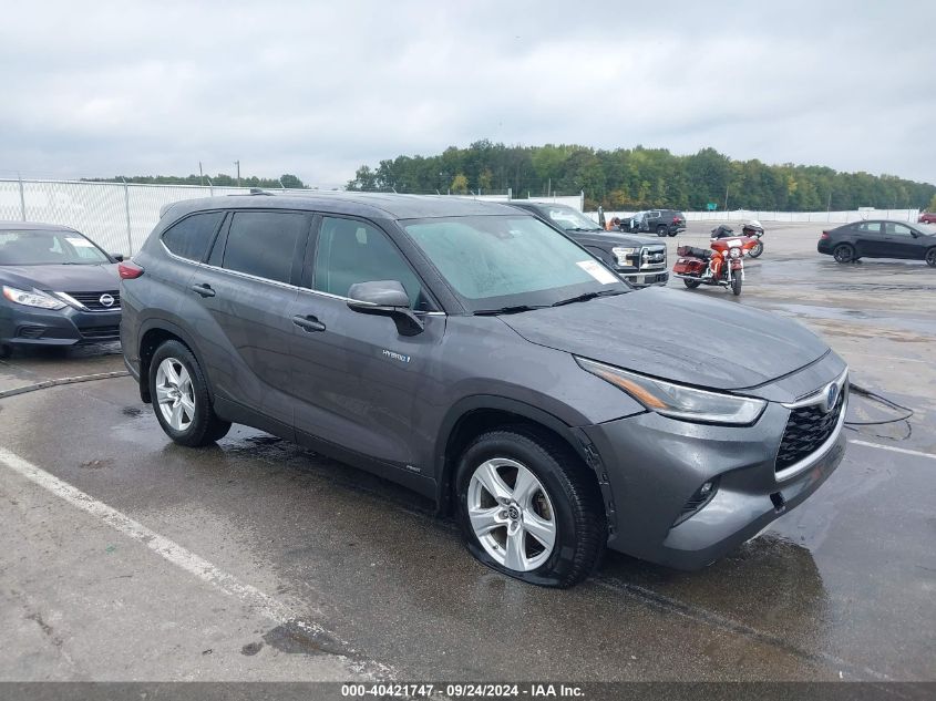 2021 TOYOTA HIGHLANDER HYBRID LE - 5TDBBRCH6MS528427