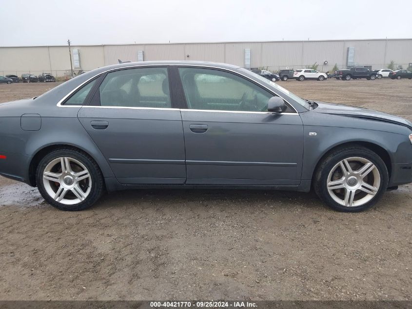 2006 Audi A4 2.0T VIN: WAUDF78E76A020805 Lot: 40421770