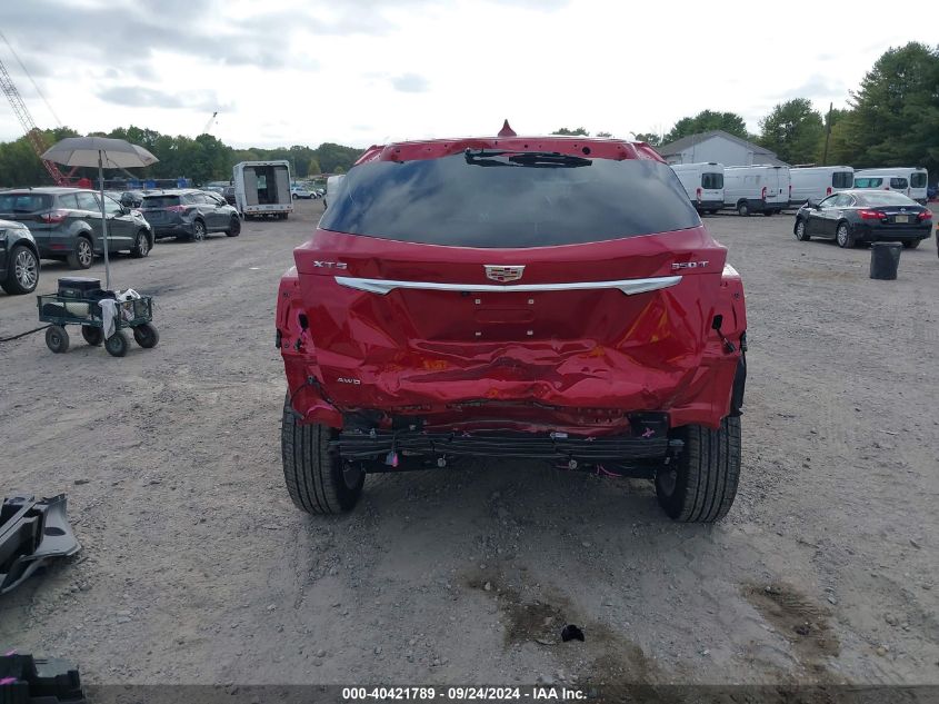 2024 Cadillac Xt5 Awd Premium Luxury VIN: 1GYKNDR46RZ754725 Lot: 40421789