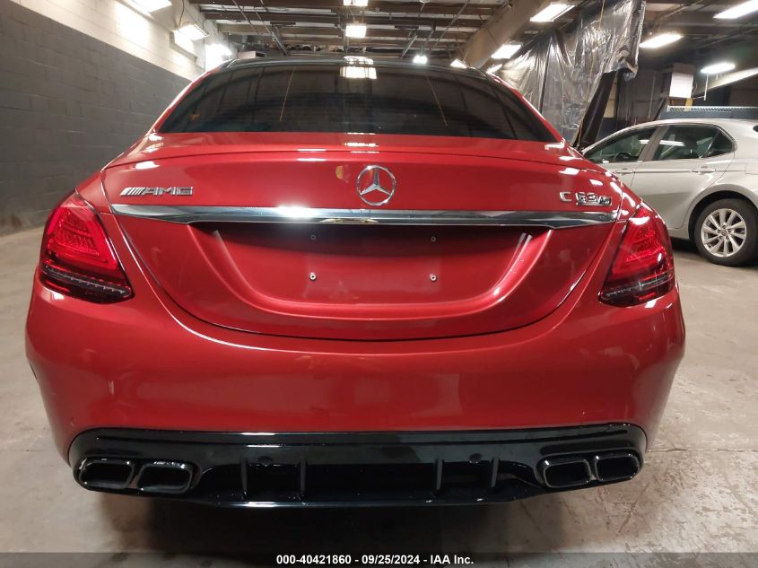 2021 Mercedes-Benz Amg C 63 S VIN: W1KWF8HB7MR622812 Lot: 40421860