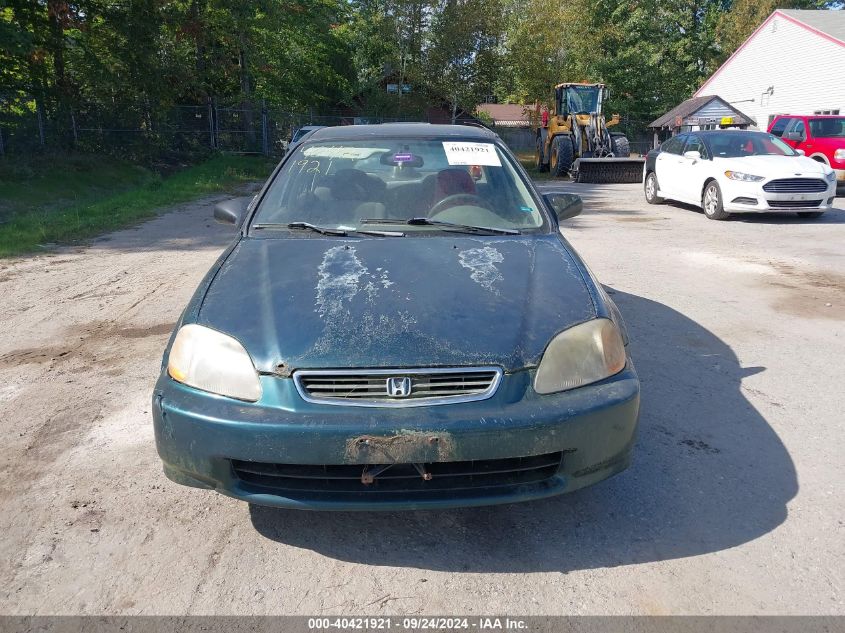 1998 Honda Civic Dx VIN: 2HGEJ6623WH609412 Lot: 40421921