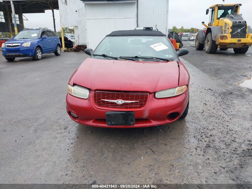 2000 Chrysler Sebring Jxi VIN: 3C3EL55H7YT316524 Lot: 40421943